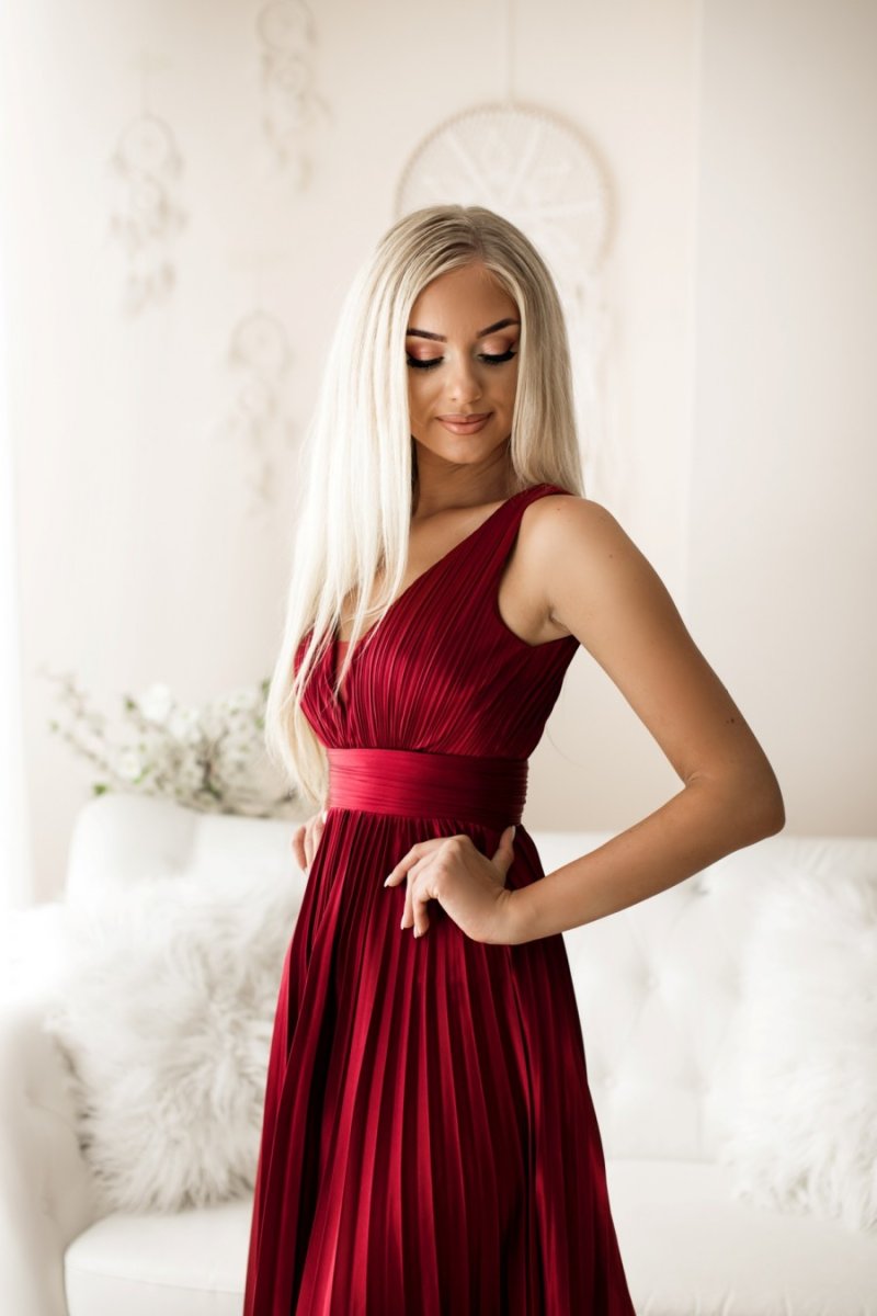Vestido Seda Plisado - Imagen 7