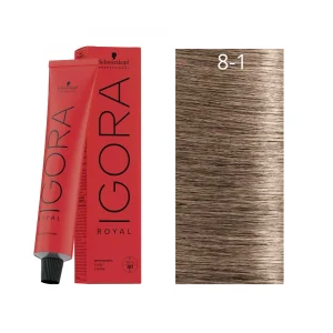 IGORA ROYAL 8-1 Rubio Claro Ceniza – 60 g