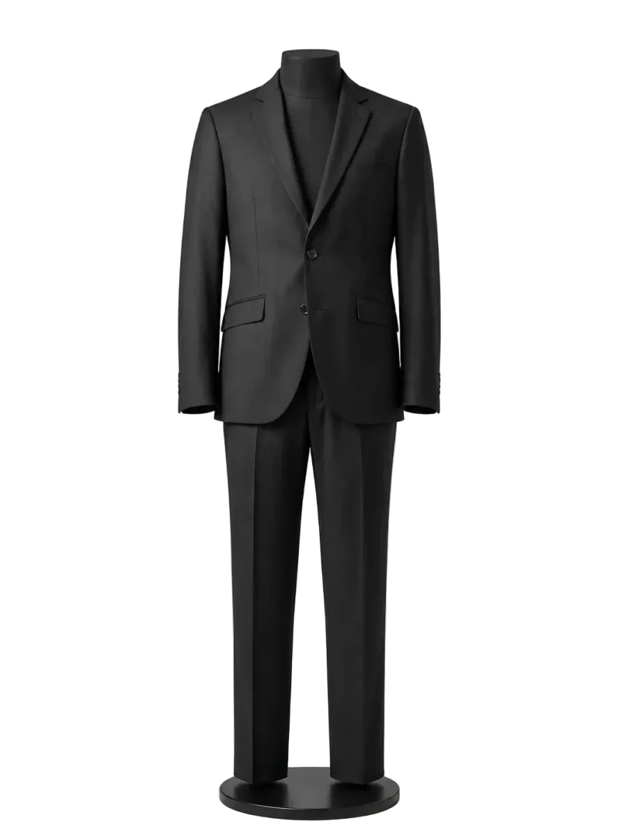 Traje Negro Clásico de Alquiler | John Blond — Palma de Mallorca
