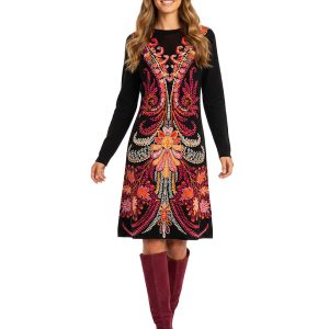VESTIDO DE PUNTO NEGRO DERHY A612019 BEYONCE