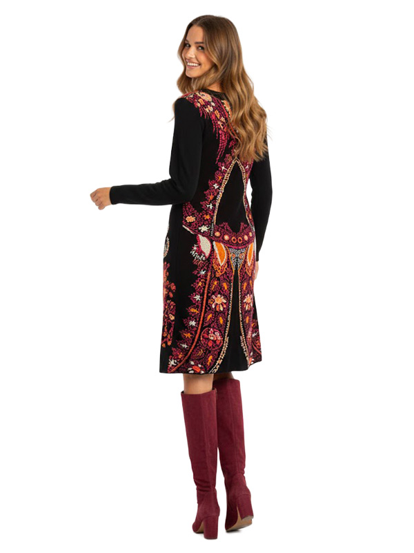 VESTIDO DE PUNTO NEGRO DERHY A612019 BEYONCE - Imagen 3