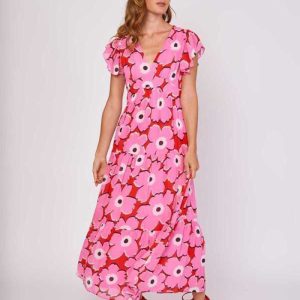 VESTIDO ROSA DERHY CLEMENCE V3P310048