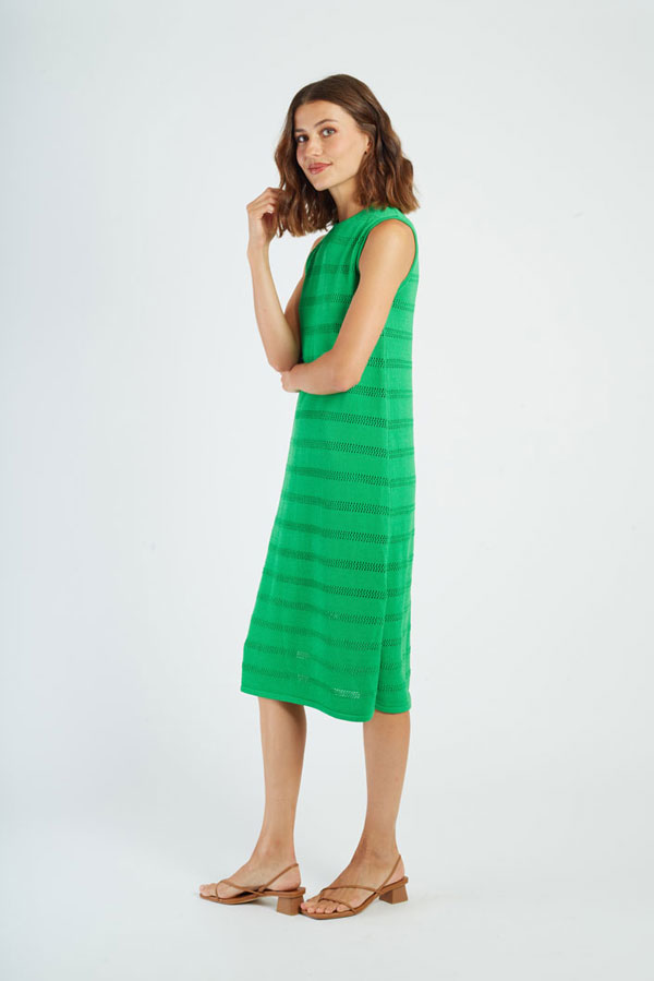 VESTIDO VERDE DERHY P6120205 FLORENCE - Imagen 5