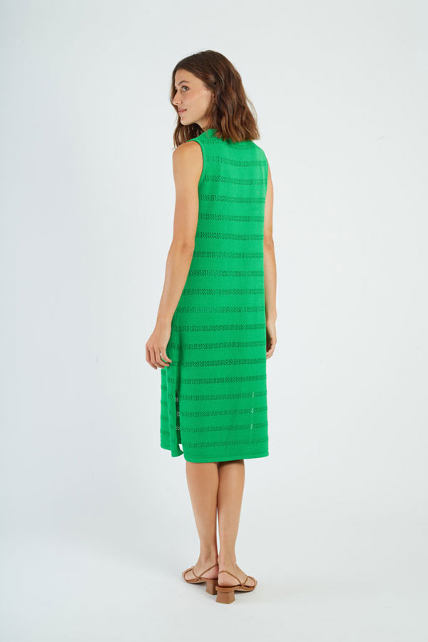 VESTIDO VERDE DERHY P6120205 FLORENCE - Imagen 6