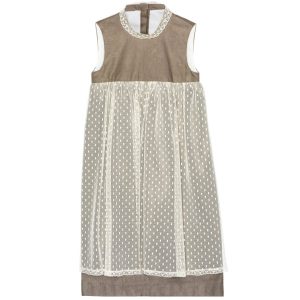 Vestido Gadea – Algodón Topo – T. 6