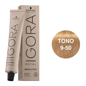 IGORA ROYAL ABSOLUTES 9-50 Rubio Muy Claro Dorado Natural – 60 g