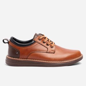 Zapatos Casuales con Cordón en Cuero