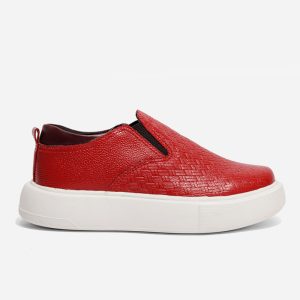 Deportivos Mujer En Cuero Textura